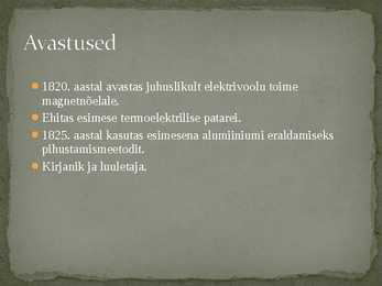 Taani füüsik Oersted #4