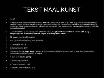 Vana Vene arhitektuur ja maalikunst #26