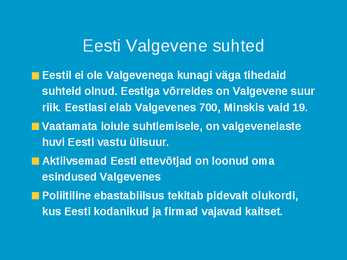 Vähemusrahvused Eestis - valgevenelased #7