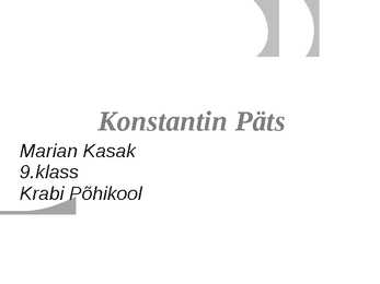 Konstatin Päts