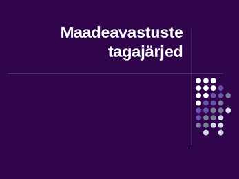 Maadeavastused-esitlus
