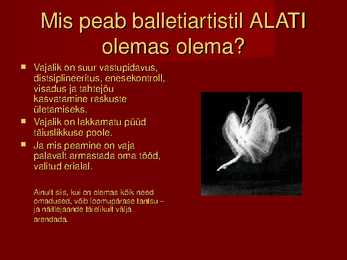 Ballet läbi soprdi ja teaduse #15