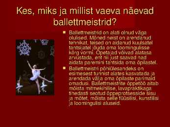 Ballet läbi soprdi ja teaduse #16