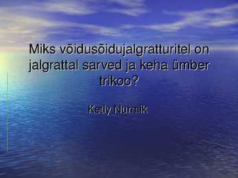 Aerodünaamika jalgrattaga seoses - esitlus