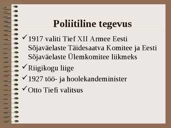 Otto Tiefi esitlus #5