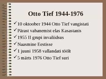 Otto Tiefi esitlus #7