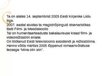 Sass Henno #3