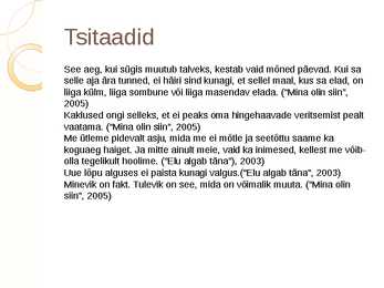 Sass Henno #7