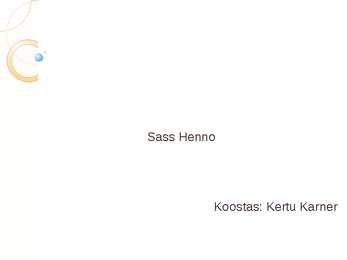 Sass Henno