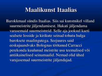 Barokk - pärisbarokk #19