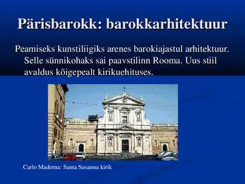 Barokk - pärisbarokk #6
