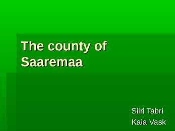 County of saaremaa