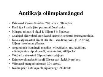 Olümpiamängud #2