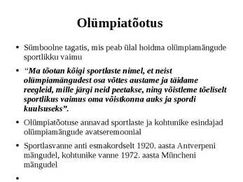 Olümpiamängud #10