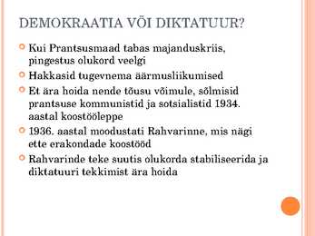 Demokraatlikud riigid kahe maailmasõja vahel #13