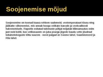 Läänemeri ja tema ökoloogiline tasakaal #6