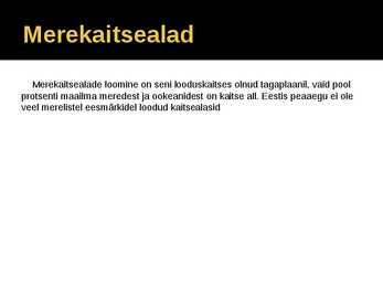 Läänemeri ja tema ökoloogiline tasakaal #9
