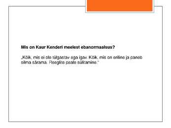 Kaur Kender #9
