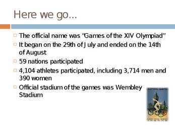 1948 Summer olympics in London #3