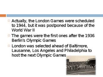 1948 Summer olympics in London #4