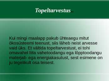 Ökoloogiline jalajälg- eluviisi jätkusuutlikkuse näidik #7