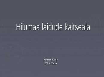 Hiiumaa laidude kaitseala
