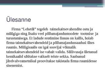 Taimekaitseseadus #3