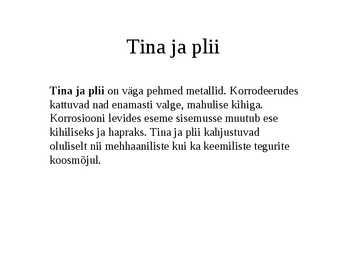Metallide korrosioon #21