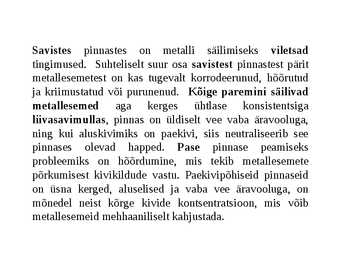 Metallide korrosioon #29