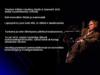 Stephen Hawking #2