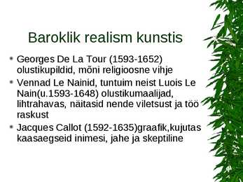Pantsuse kunst 17-sajandil #11