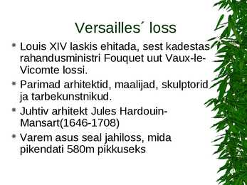 Pantsuse kunst 17-sajandil #5