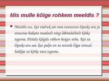 Kirjaklambritest vöö- #9