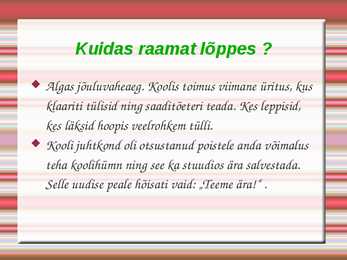 Makaagid ja majad #7