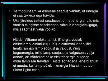 Termodünaamika #2