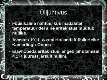 Ülijuhtivus #2