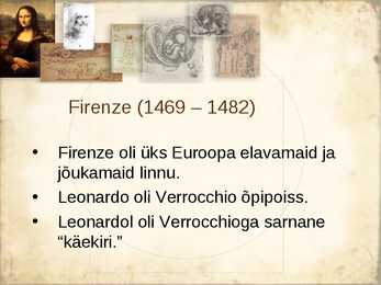 Leonardo Da Vinci-noorus-Firenze #4