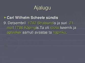 Carl Wilhelm Scheele #2