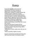 Kanep - referaat inimeseõpetuses
