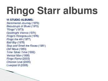 Ringo Starr #20