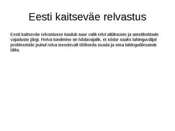 Relvaõpe #4