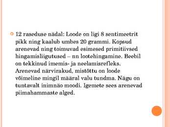 Inimese looteline areng #15