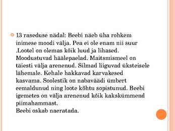Inimese looteline areng #16