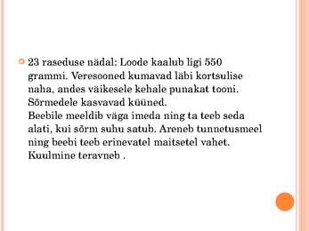Inimese looteline areng #24