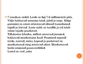 Inimese looteline areng #10