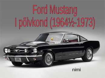 Ford Mustang