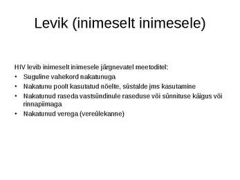 AIDS-i kokkuvõte #5