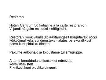 PowerPoint esitlus hotell Centrumi kohta #6