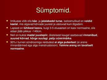 Pärilikkushaigused #4