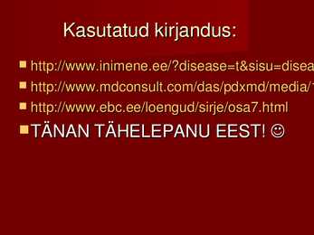Pärilikkushaigused #6